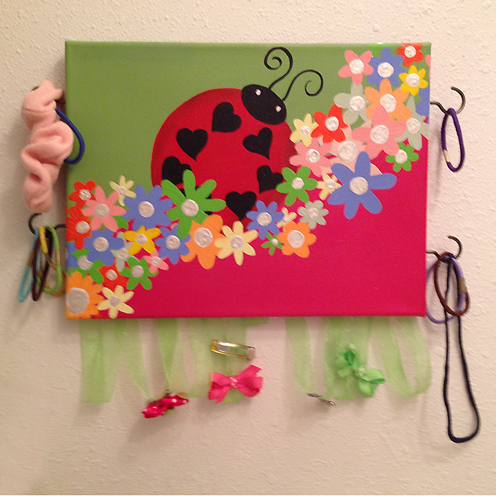 Lady Bug Hairbow Holder